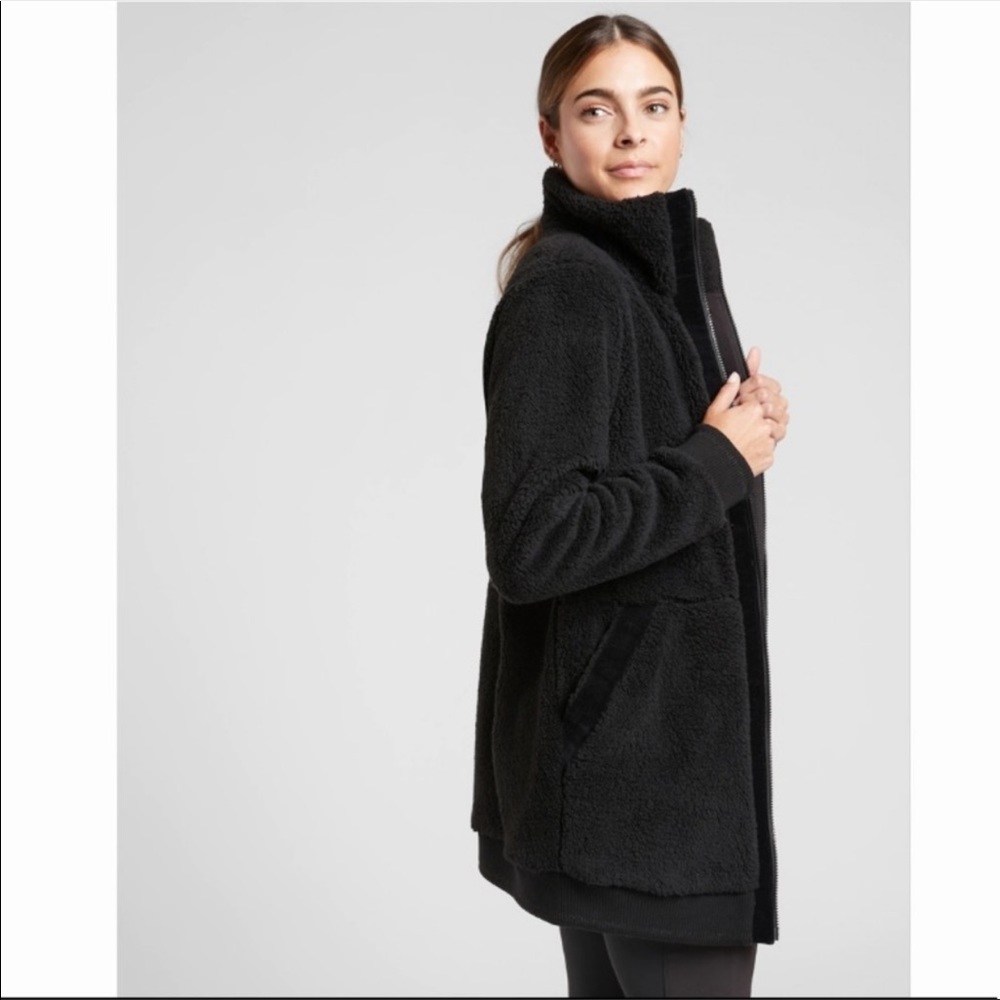 Athleta Tugga Coat jacket // Black - Picture 2 of 14